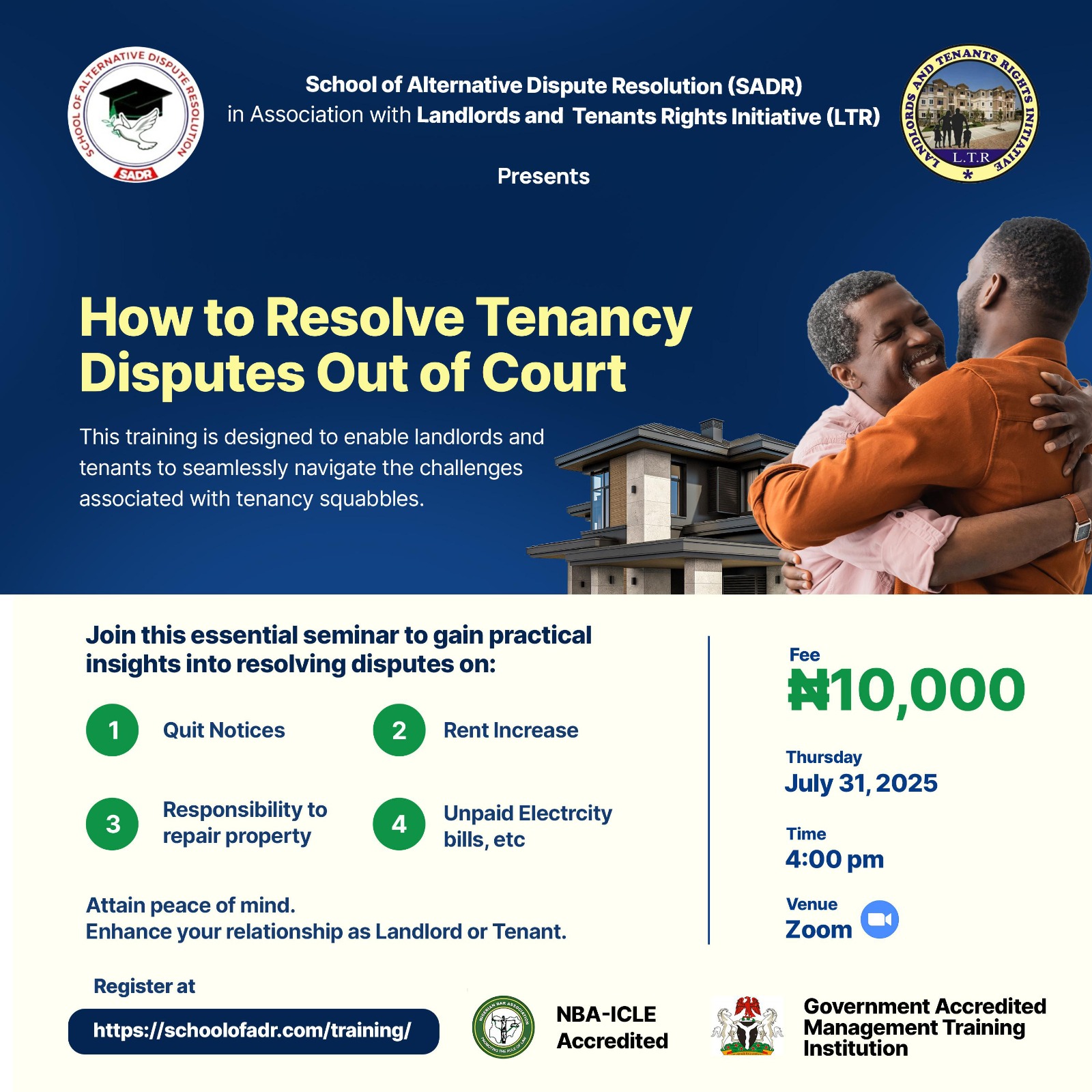 HOW TO RESOLVE TENANCY DISPUTES OUT OF COURT
