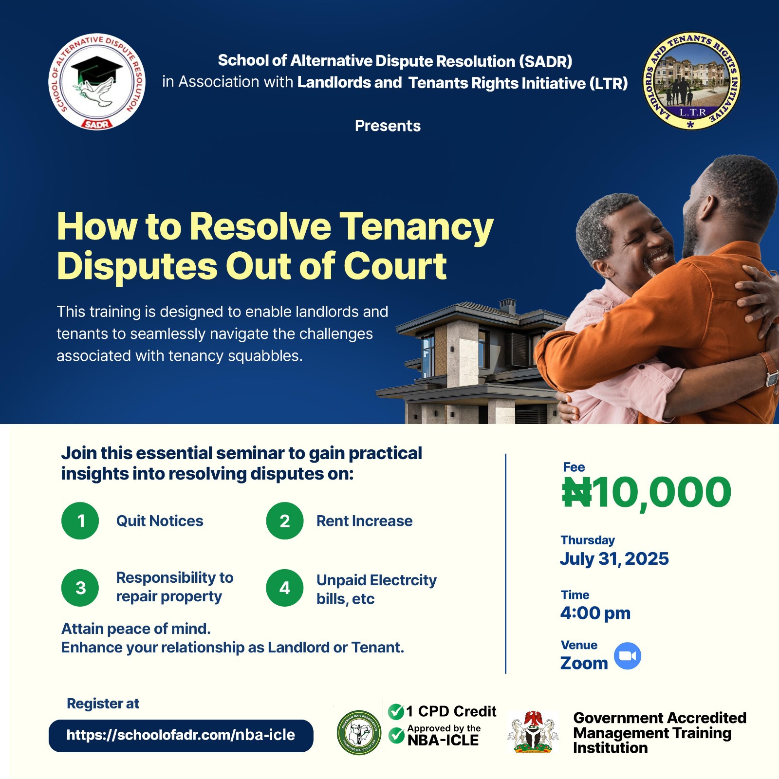 HOW TO RESOLVE TENANCY DISPUTES OUT OF COURT