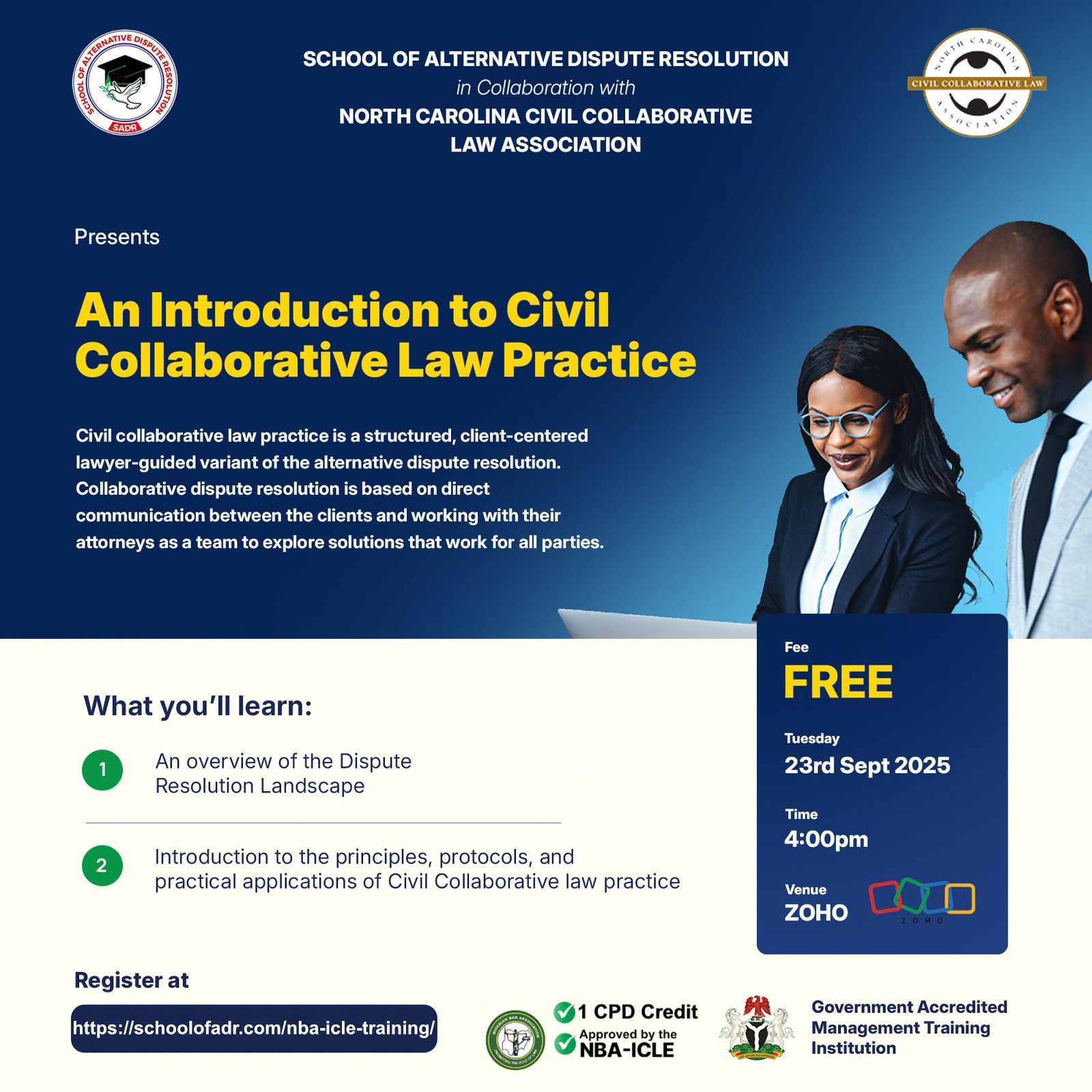 Nba Icle Training | School of Alternative Dispute Resolution